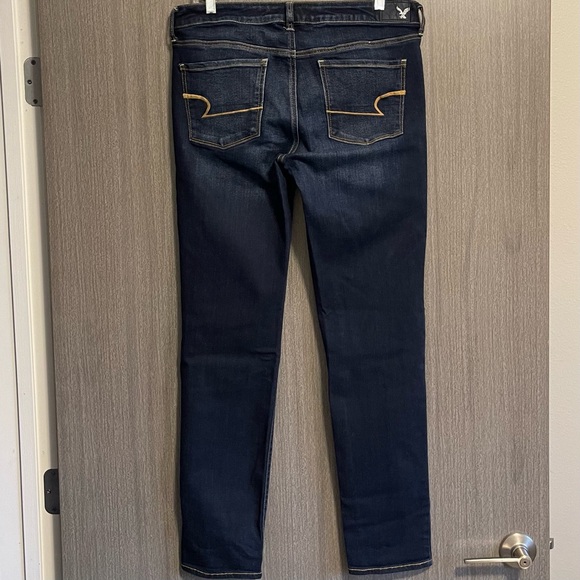 American Eagle Outfitters Dark Blue Skinny Jeans - Picture 1 of 14